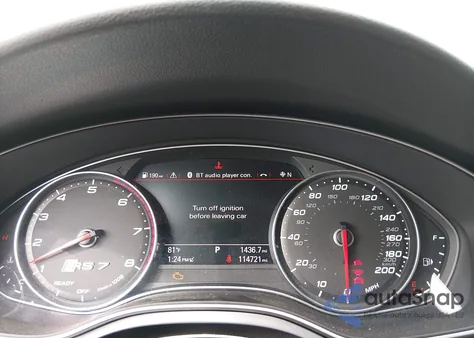 2016 Audi Rs 7 4.0T Prestige from USA, damaged, VIN WUAW2AFC9GN903338